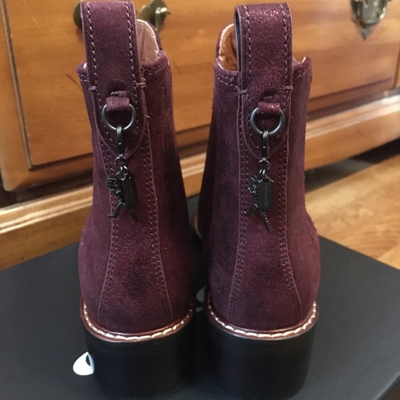 Coach Bowery Bootie Gsuade in Bordeaux - Picture 4 of 6